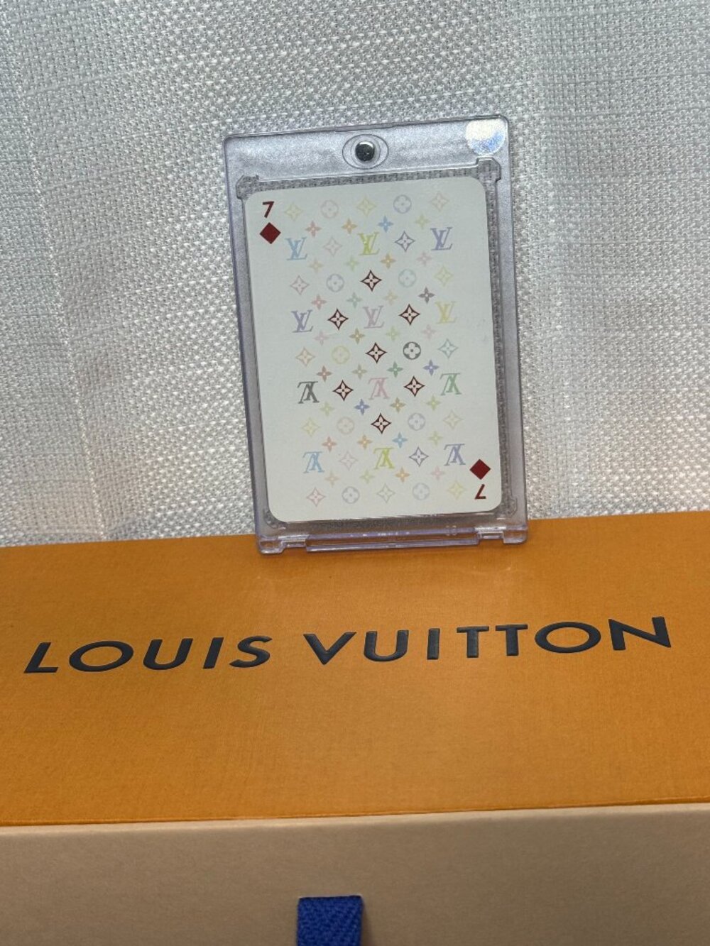 Louis Vuitton Takashi Murakami Multicolor Monogram Playing Card 7 of Diamonds